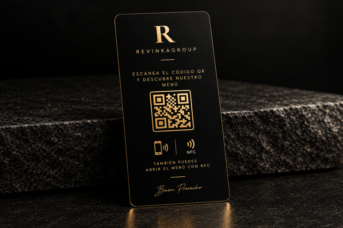 Tarjeta NFC de Menú en Mesa